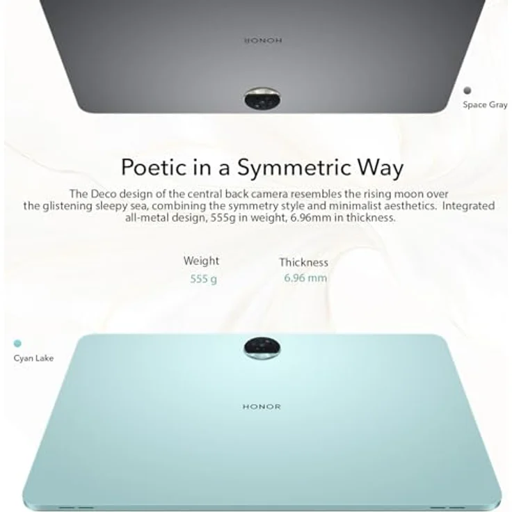 HONOR Pad 9 Tablets 8GB 256GB, 12.1" 120Hz 2.5K Großer Bildschirm, 8-Lautsprecher Audio System, Snapdragon 6 Gen 1, WiFi Version, Grau – Bild 5