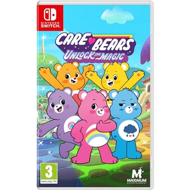 Maximum Entertainment Care Bears Unlock the Magic Switch, Nintendo Switch Spiel mit über 200 Levels und Sammelstickern