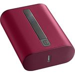 Cellularline | Tragbare Ladegeräte | Extra kompaktes tragbares Ladegerät 10000Mha - USB-C Power Delivery 20W für iPhone - 18W adaptiver USB-Anschluss für Samsung - Rot