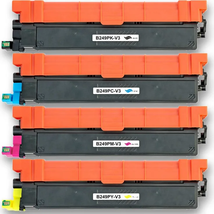 Gigao Tonerpatrone TN-249XL, 4er Sparset inklusive Schwarz, Cyan, Magenta und Gelb, kompatibel für Brother Drucker