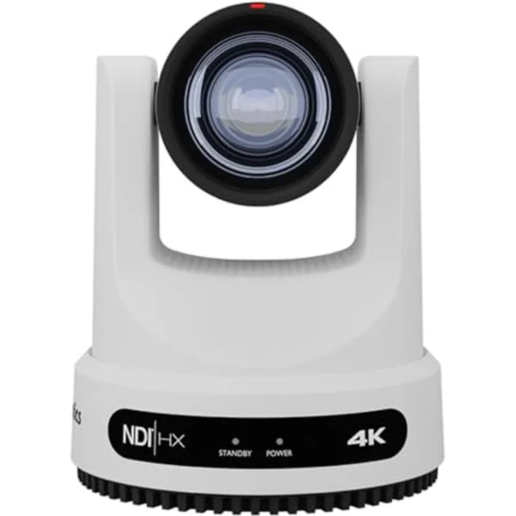 PTZOptics Move 4K, IP-Sicherheitskamera mit 20-fachem Zoom, Auto Pan, Innen & Außen, Kabelgebunden, Preset-Punkt