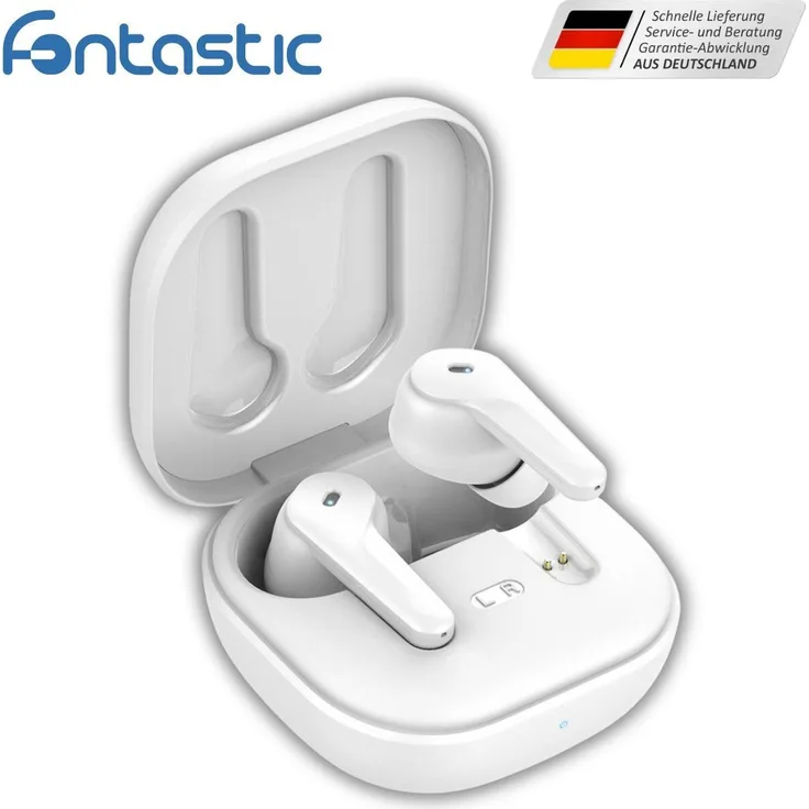 Fontastic TWS In-Ear Kopfhörer Cero weiß mit ANC, ENC und True-Wireless Technologie