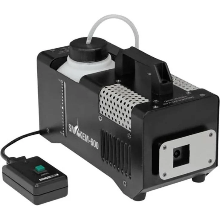 HQ Power Hqsm10001, Nebelmaschine mit 600 Watt, 283 m³/min Nebelausstoss, Kabelfernbedienung und LED-Anzeige