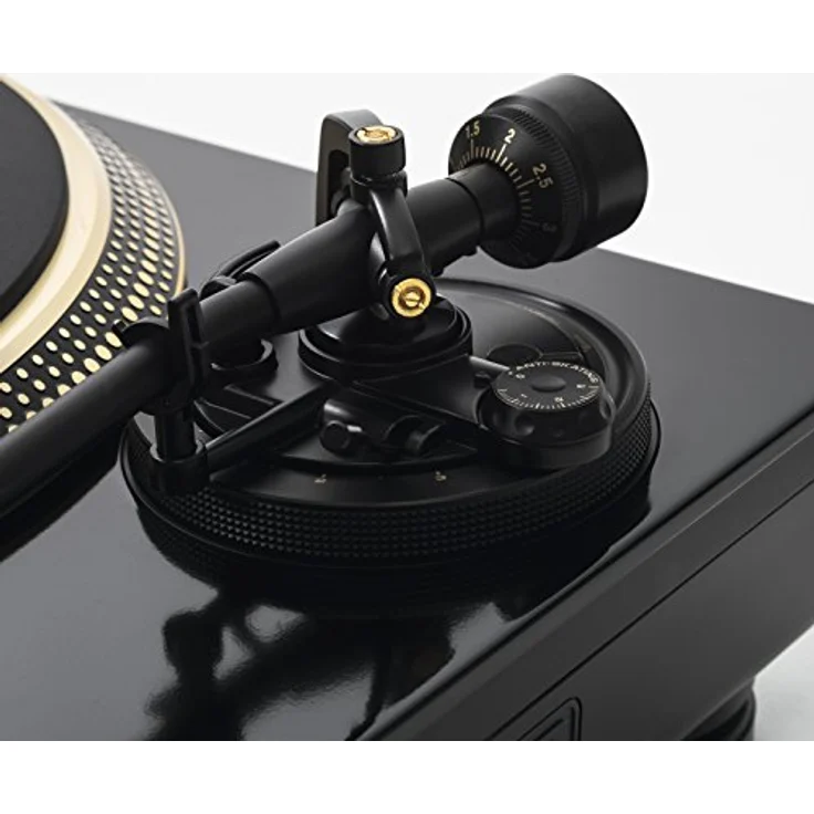 Reloop Turn 5 - quartz-gesteuerter HiFi Plattenspieler mit kräftigem Antrieb, kollektorloser, direktgetriebener DC Motor, Aluminium Plattenteller, statisch ausbalancierter S-förmiger Tonarm – Bild 6