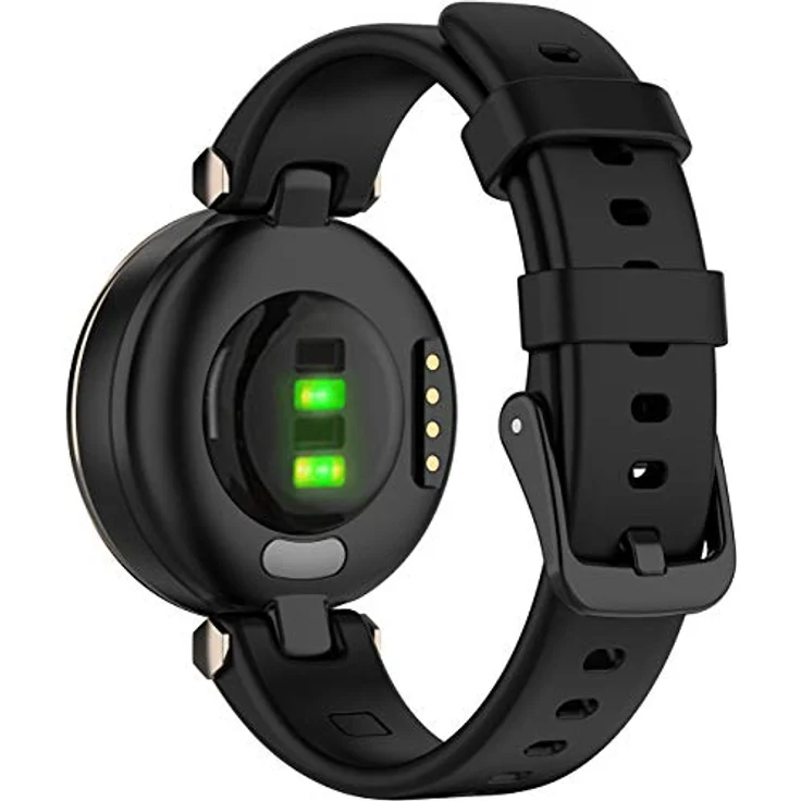 Shieranlee Armband für Garmin Lily, Silikon Ersatzarmband in Schwarz, flexibel, wasserdicht und verstellbar, für Damen – Bild 3