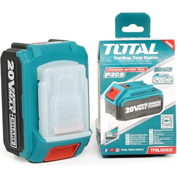 Total TFBLI2002E Akku 20V, Li-Ion, 4000mAh mit LED-Akkustandsanzeige – Bild 4
