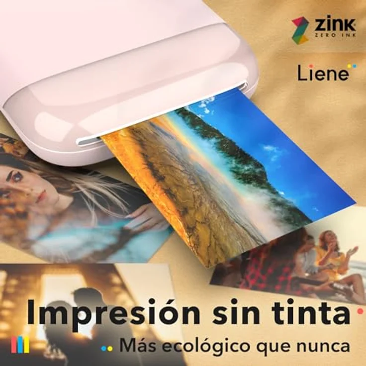 Liene Fotopapier Zink 2x3 Inch Photo Papier (50 Blatt, Selbstklebend, Wiederablösbar) – Bild 3