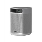 XGIMI MoGo 2 Mini Beamer, 400 ISO Lumen, 2X8W-Lautsprecher, Portable Beamer WiFi Bluetooth Heimkino Vidoe Projektor mit Autofokus, Objektvermeidung, Bildschirmanpassung. Grey