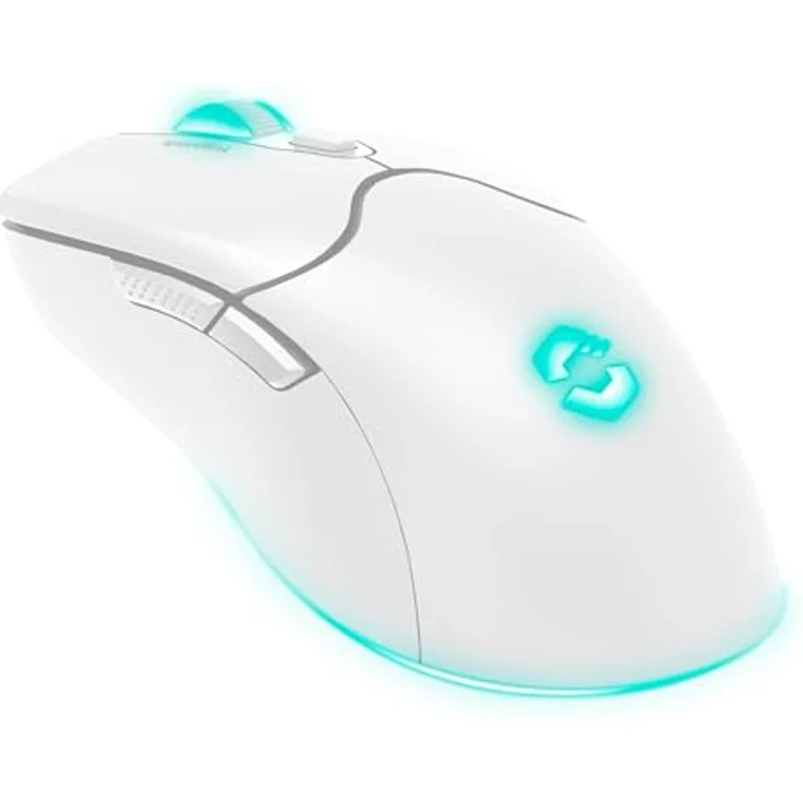 Speedlink Velox Wireless RGB Gaming Maus, kabellose PC Maus mit Akku, 4800dpi, PixArt PAW3212, programmierbar, RGB LED Beleuchtung, weiß – Bild 4