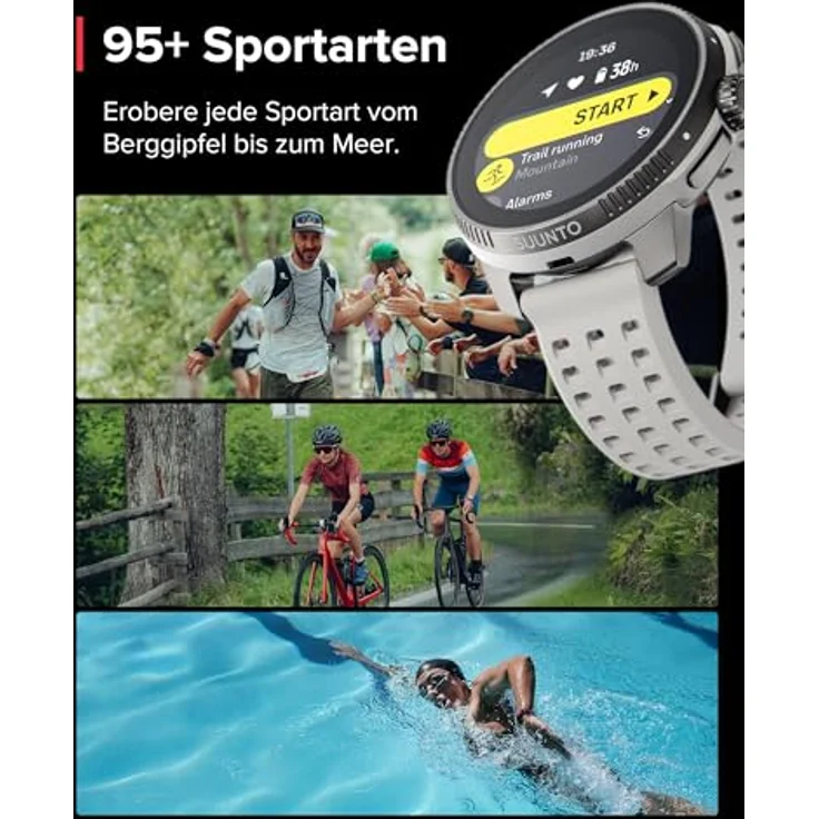 Suunto Race (49 mm, Edelstahl, One Size), Sportuhr + Smartwatch - Ultimative Leistungsuhr für Rennen und Training – Bild 8