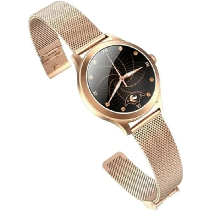 MAXCOM FW42 IP68 Connected Watch mit Schrittzähler und Herzfrequenzmonitor, Gold – Bild 6