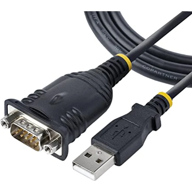 StarTech.com 1 m USB Seriell Adapter, USB auf RS232 Adapter, Prolific IC, USB auf Seriell Konverter für PLC/Drucker/Scanner/Switch, USB zu Seriell/DB9, USB RS232 Kabel, Windows/Mac (1P3FP-USB-SERIAL) – Bild 1
