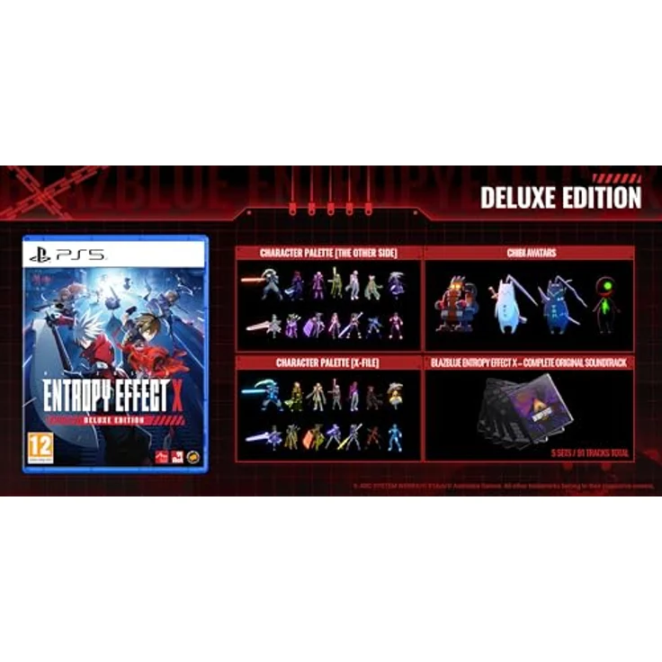 PM Studios BlazBlue Entropy Effect X Deluxe Edition - PS5, physische Edition mit zwei Charakter-Paletten-Sets und Original-Soundtrack – Bild 2