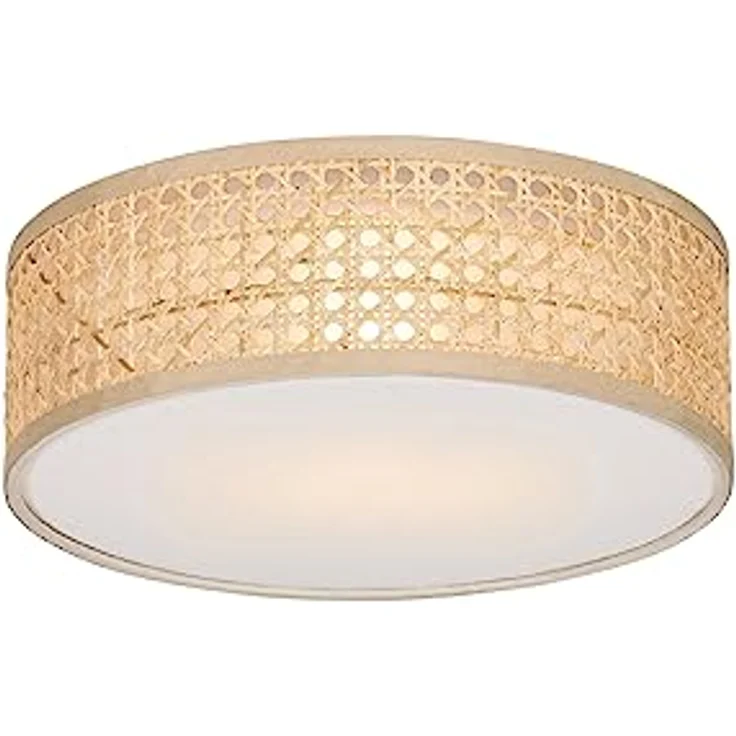 Qazqa - Orientalisch Orientalische Deckenleuchte Rattan 30 cm - Tromma - LED geeignet E27 – Bild 1