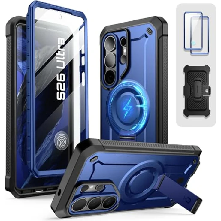 SUPCASE UBPro Mag, Outdoor Handyhülle für Samsung Galaxy S26 Ultra mit integrierten Displayschutz und MagSafe, Cobal – Bild 1