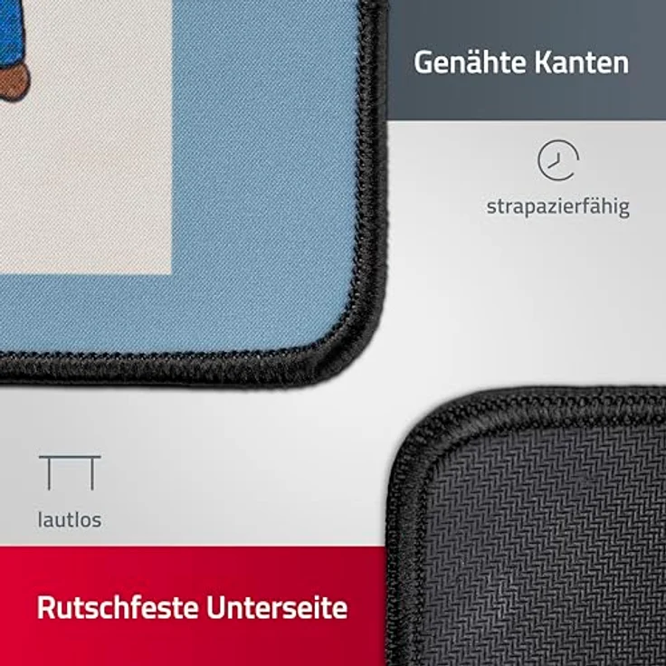 DEVplus Fallout XXL Mousepad Special (XXL), Mausmatte mit 80 x 35 cm, mehrfarbig, rutschfester Gummirückseite, official licensed by Bethesda – Bild 4