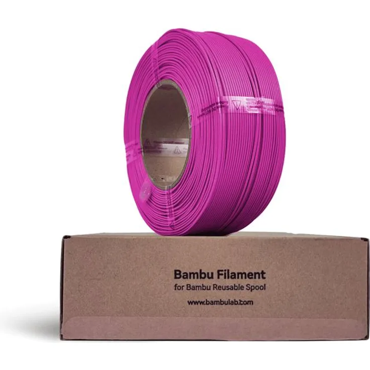 Bambu Lab PLA Basic Refill - Magenta - 1.75mm, 1000g umweltfreundliches 3D Filament mit RFID für intelligentes Drucken