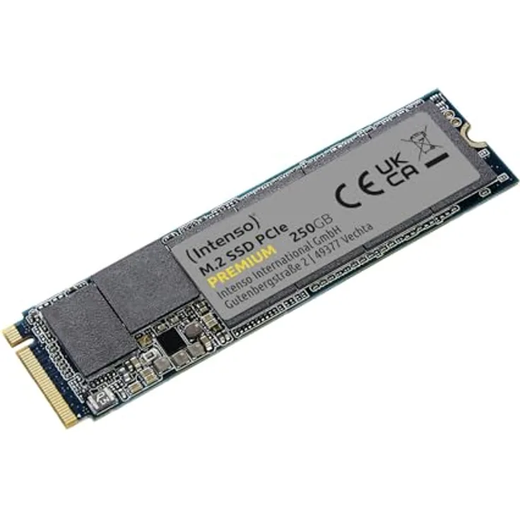 Intenso 3835440 SSD M.2 250GB, Premium NVMe PCIe 3 x 4, hohe Geschwindigkeit