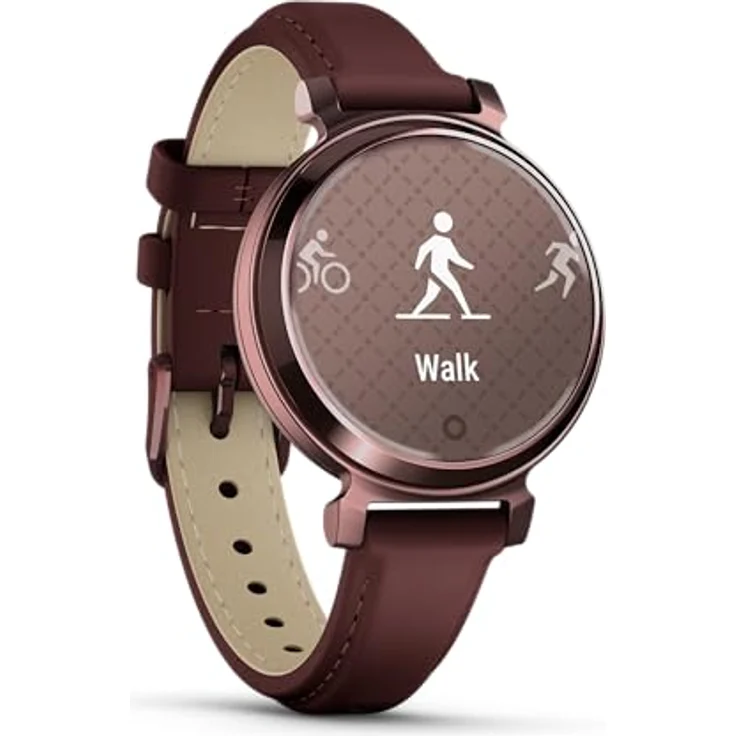 Garmin Lily 2, kleine und stilvolle Smartwatch, verstecktes Display, gemusterte Linse, bis zu 5 Tage Akkulaufzeit, Maulbeere – Bild 5