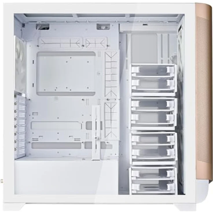 SilverStone Technology SETA A2, Mid-Tower-Gehäuse mit starkem Luftstrom und 4x 140-mm-Lüftern, Roségold/Weiß – Bild 3