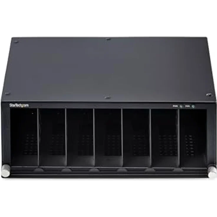 StarTech 7-Slot Unmanaged Medienkonverter Gehäuse, 10 Zoll Rackmount mit aktiver Kühlung, TAA-zertifiziert – Bild 3