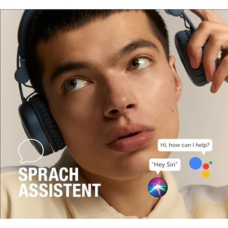 Fresh 'n Rebel Code Core, Bluetooth-Kopfhörer on-Ear, kabellos, 30 Stunden Spielzeit, mit Mikrofon und Sprachassistent, Lautstärkeregler und Wiedergabe/Pause-Tasten, faltbar (Dive Blue) – Bild 5