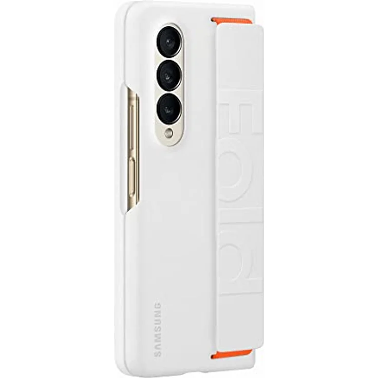 Samsung Silicone Grip Cover EF-GF936 für das Galaxy Z Fold4 | Smartphone Cover, Handy-Hülle mit abnehmbarem Band, Griffig, Schutz Case, stoßfest, White – Bild 5