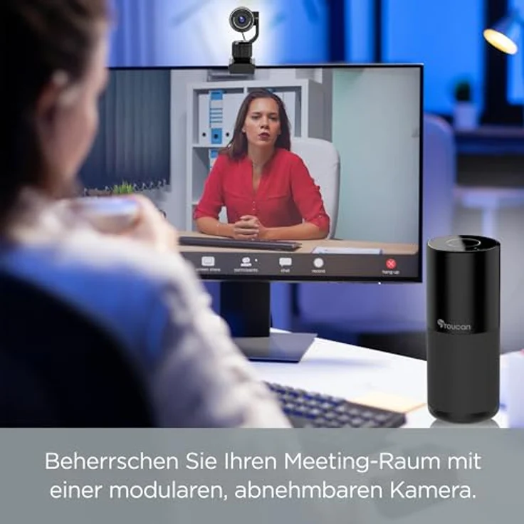 TOUCAN Connect Video Conference System - 1440p HD-Kamera, FHD, 5 W Lautsprecher, 4 Mikrofone mit Echounterdrückung - Webcam mit Mikrofon – Bild 4