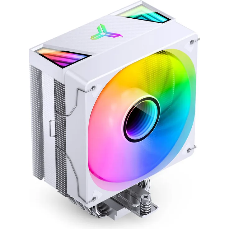 Jonsbo CR-1000 V3 PRO CPU-Kühler, 120 mm ARGB Lüfter, 6 Heatpipes, PWM Steuerung, weiß