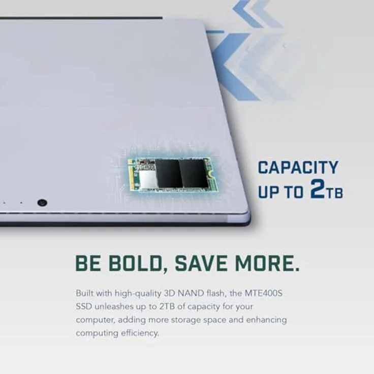 Transcend MTE400S 512 GB NVMe PCIe Gen3 x4 M.2 2242 Internal Solid State Drive (SSD) 3D TLC NAND (TS512GMTE400S) – Bild 6