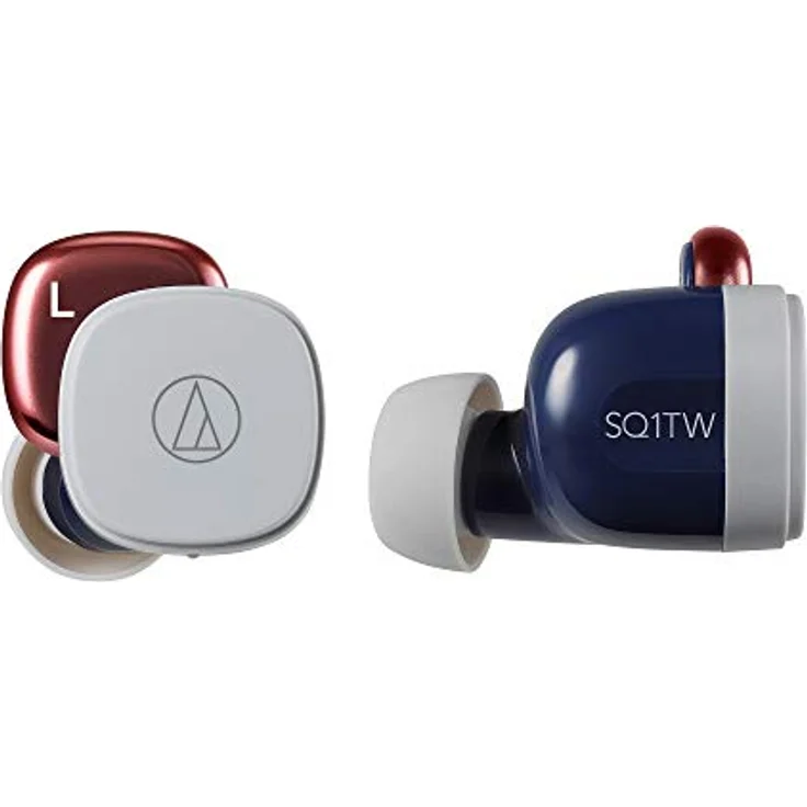 Audio-Technica ATH-SQ1TW Kabelloser Kopfhörer - Blau/Rot – Bild 1