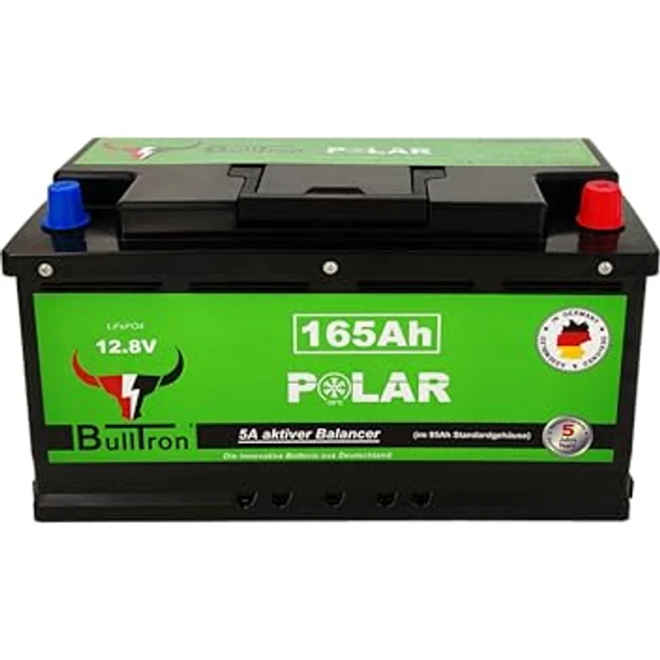 BullTron 165Ah Polar LiFePO4 12,8V Versorgerbatterie mit Smart BMS und integrierter Heizung, 200A – Bild 1