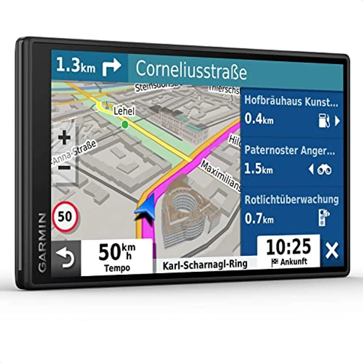Garmin DriveSmart 55, Navigationsgerät mit 5,5 Zoll Touchdisplay, Europakarten, Echtzeit-Verkehrsinformationen und Fahrerassistenz – Bild 2