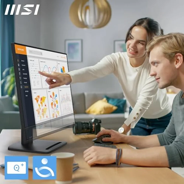 MSI Pro MP275PGN E14, 27 Zoll FHD Monitor mit 144 Hz, 1 ms Reaktionszeit, HDR Ready und integrierten Lautsprechern – Bild 2