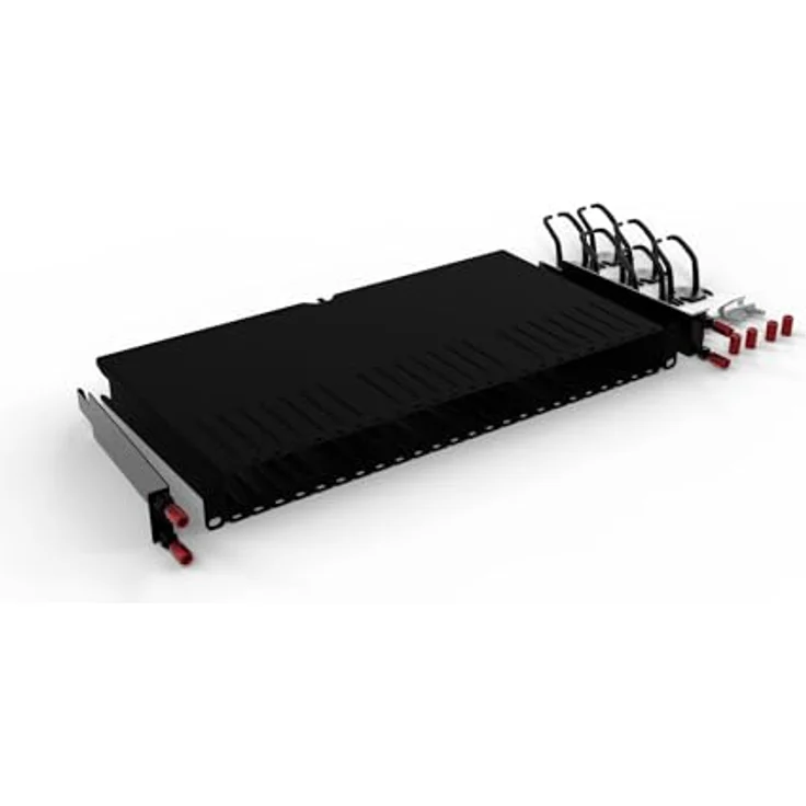 PATCHBOX PATCHBOX Rack, Patch-Panel-Gehäuse, RAL 9005, Schwarz – Bild 1