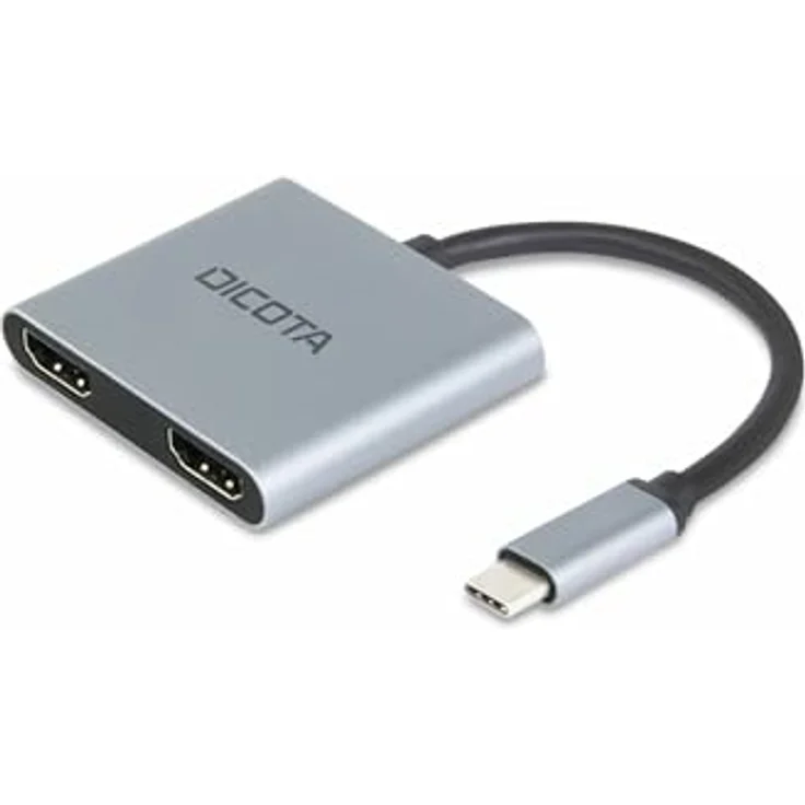 DICOTA Laptop-Dockingstation 4-in-1 USB-C Mini Docking Station, 4K HDMI, Silber – Bild 6