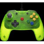 Retro Fighters Brawler64 Wired Controller, ergonomischer Gaming-Controller mit präzisem Analog-Stick und Turbo-Funktion, grün