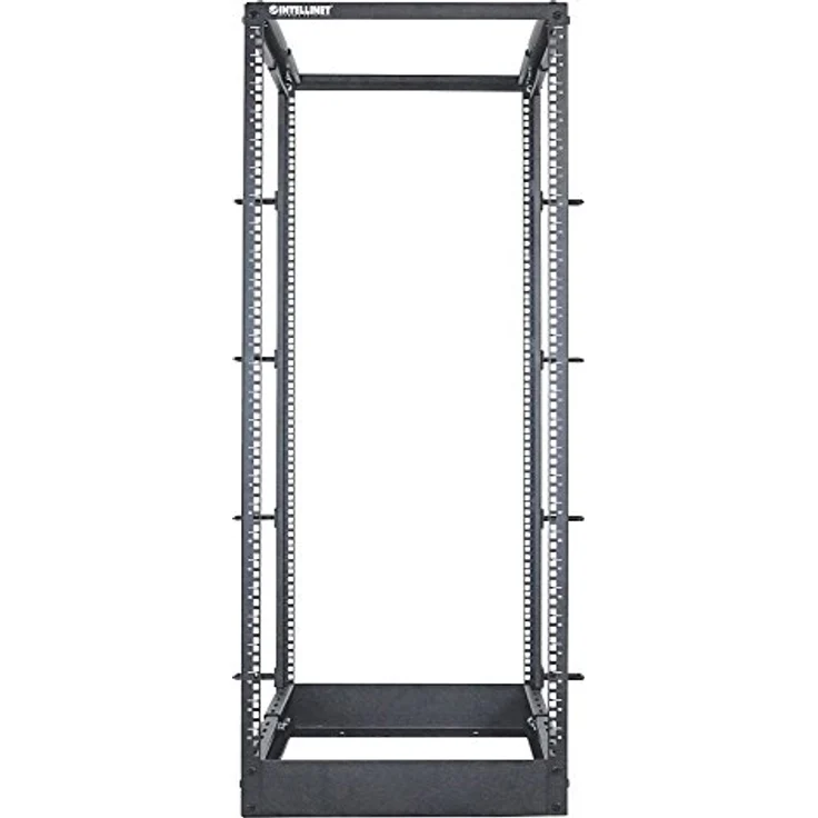 Intellinet Open Frame - Schrank - offener Rahmen - 4 Pfosten - Schwarz - 26U - (48.3 cm) 19 Zoll – Bild 5