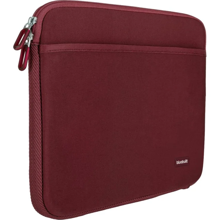 Bluebuilt Laptop-Abdeckung S-Rood, Tragetasche für 15-16 Zoll Laptops mit Zubehörbox und Doppelreißverschluss, Rot