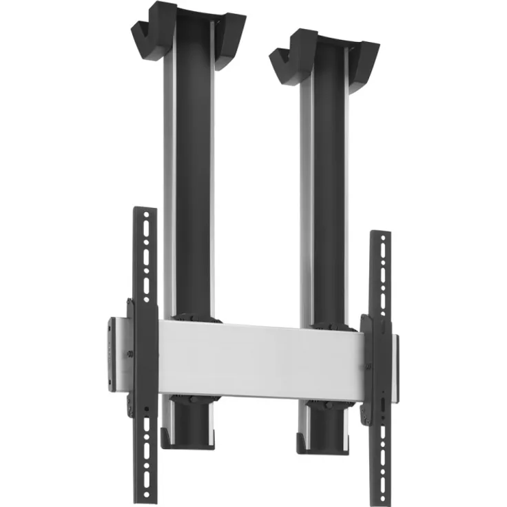 Vogel's CD1564 Deckenhalter Doppelprofil 150 cm für Displays ab 65 Zoll, Schwarz, VESA bis 600x400 mm, Neigefunktion 20°