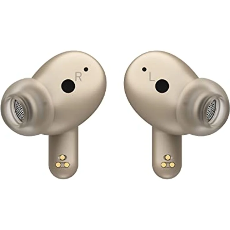 LG TONE Free DFP8 In-Ear Bluetooth Kopfhörer mit MERIDIAN-Sound und Active Noise Cancellation (ANC), kompatibel mit Siri und Google Assistant, TONE-DFP8E.CDEULLK Gold – Bild 4