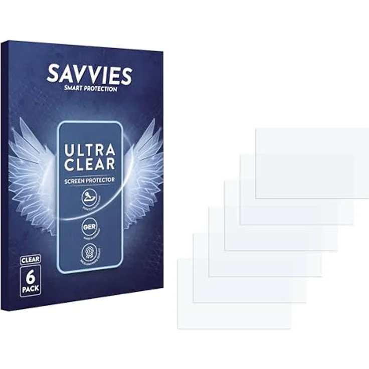Savvies 6 Stück Schutzfolie für Epson EcoTank ET-8550 Displayschutz-Folie Ultra-Transparent – Bild 5