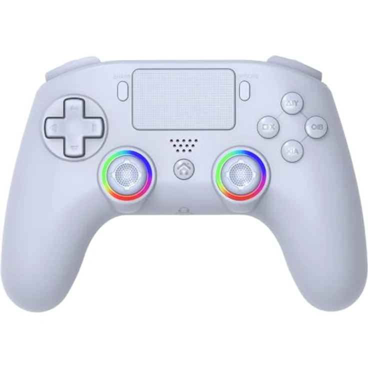 Subsonic Kabelloser Controller für PS4 – Bluetooth-Controller mit LED, Vibration und 3,5 mm Gaming-Headset-Anschluss – Weiß – Bild 1