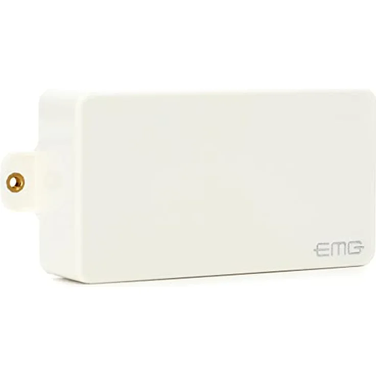 EMG EMG 81 White, Aktiver Humbucker Tonabnehmer für E-Gitarre mit hohe Ausgangsleistung und keramik Magneten, Weiß – Bild 2