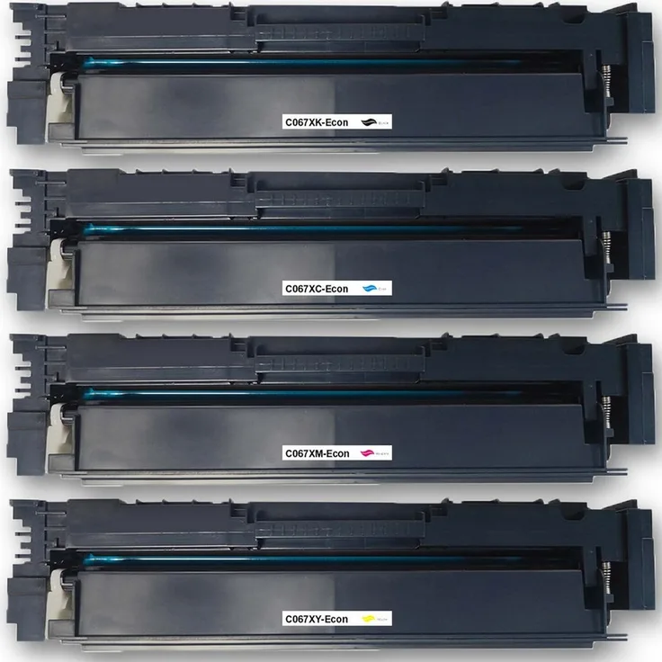 OTTO Tonerkartusche Kompatibel Canon 067H, Toner Set für i-SENSYS MF657Cdw, 4 Farben CMYK, hohe Reichweite bis 3.130 Seiten für Schwarz und 2.350 Seiten für Farbe