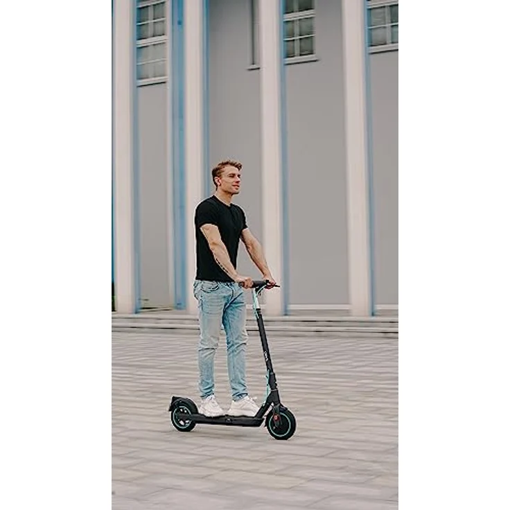 Odys E-Scooter (20 km/h, 25 km), schwarz, Aluminium, 9 Zoll Luftreifen, duales Bremssystem, IP55 – Bild 18