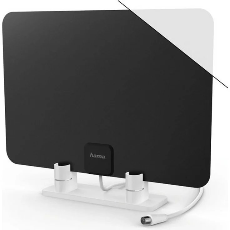 Hama DVB-T/DVB-T2 Performance 15, superflach, Schwarz/Weiß Innenantenne – Bild 1