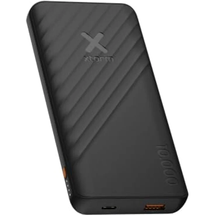 Xtorm Go2 Evolution Powerbank, 10.000mAh, 1x USB-A, 1x USB-C, Schnelllader für Samsung und iPhone, Charcoal Black – Bild 1
