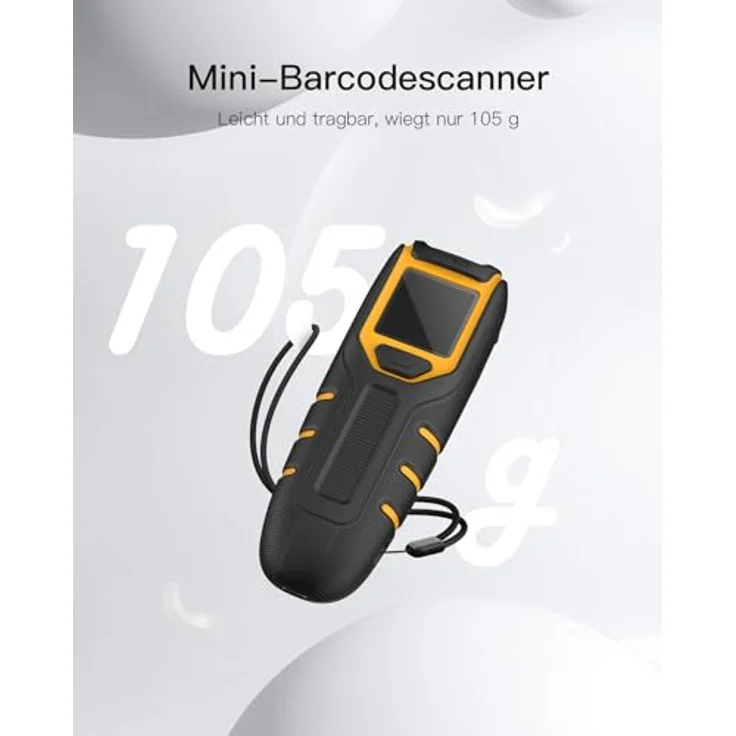 Inateck BCST-47, tragbarer Bluetooth Barcode-Scanner mit 1,4 Zoll Display, 2D QR Code Unterstützung, hoher Akku-Kapazität und APP Steuerung – Bild 5