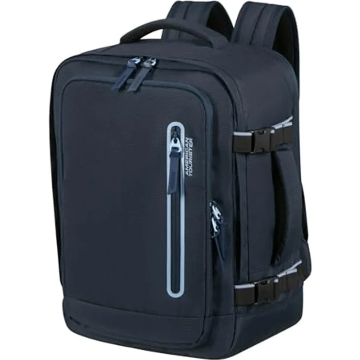 American Tourister Take2Cabin Sport Backpack, Freizeitrucksack mit Laptopfach, 26,5L, kabinentaugliches Design, dunkelblau – Bild 2